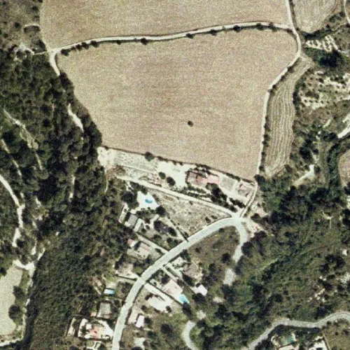 Aerial orthophoto of Cal Penedes, 2004