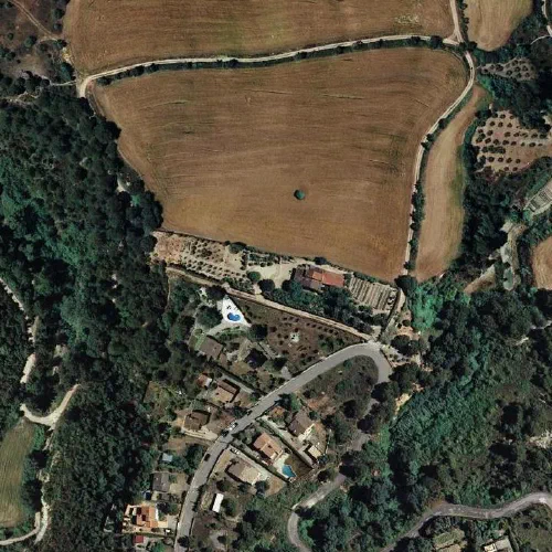 Aerial orthophoto of Cal Penedes, 2009